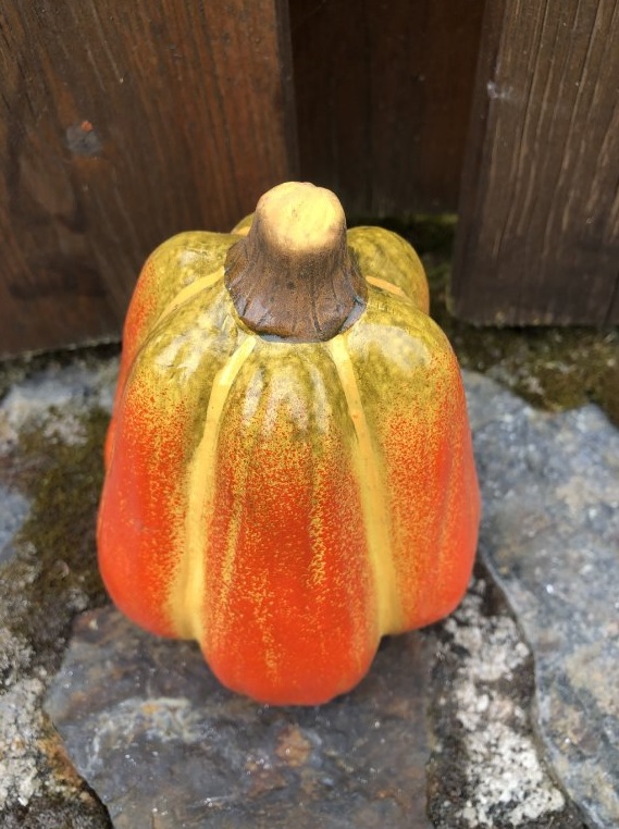 Keramická dýně oranžová 13,5 cm 1